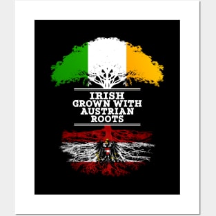 Irish Grown With Austrian Roots - Gift for Austrian With Roots From Austria Posters and Art